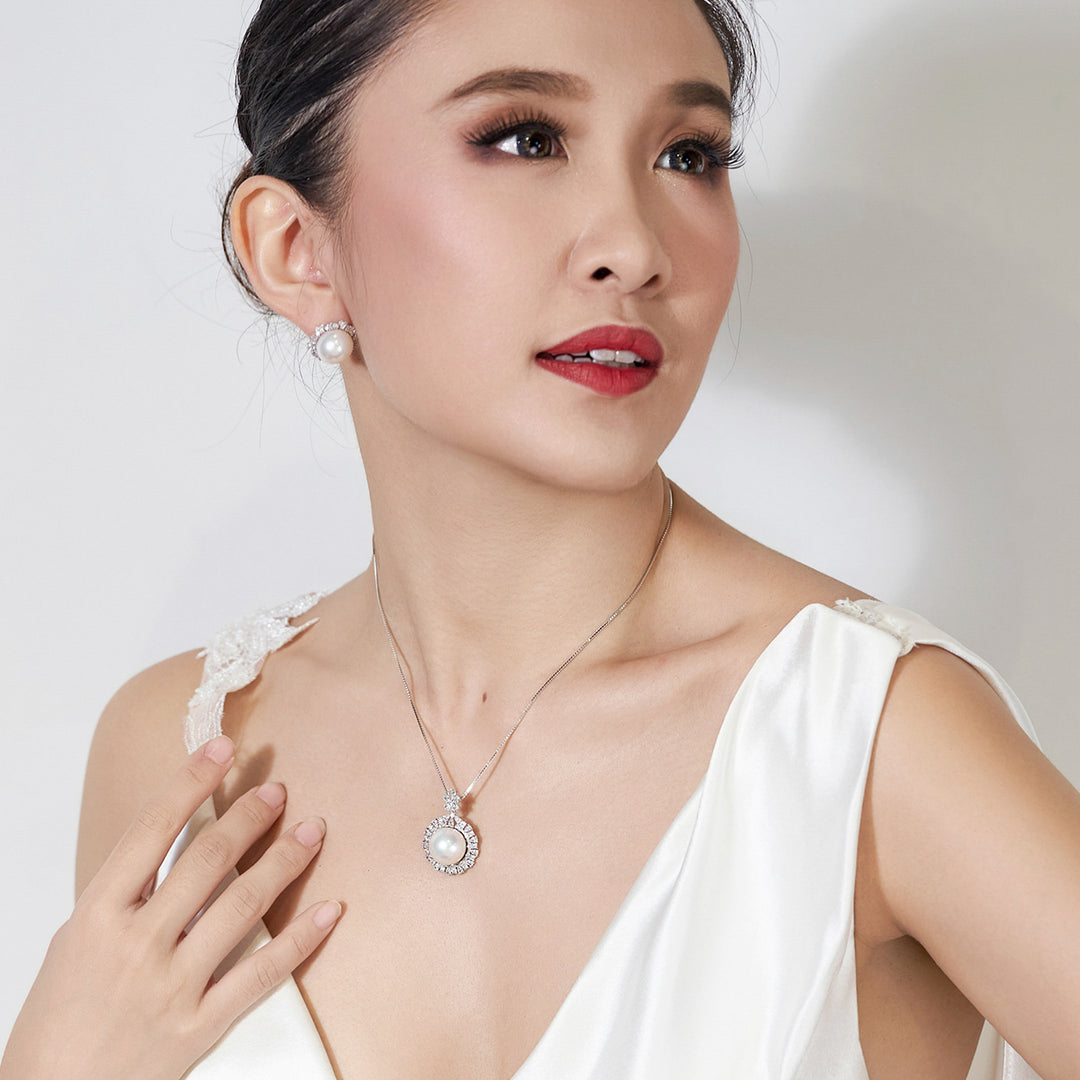 Elegant Edison Pearl Necklace WN00372 - PEARLY LUSTRE