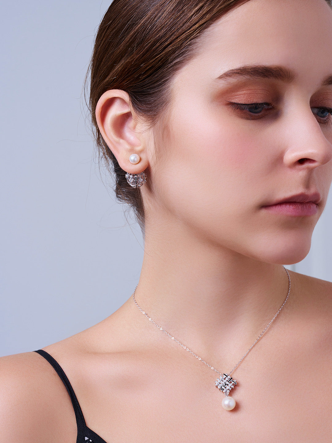 Collar de perlas de agua dulce neoyorquino WN00377