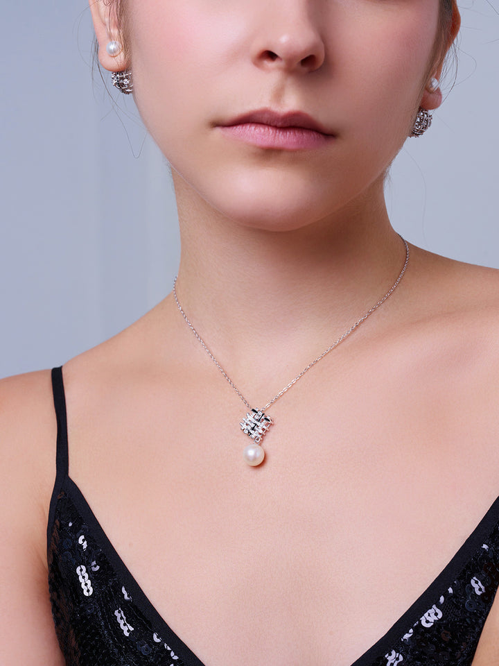 Collar de perlas de agua dulce neoyorquino WN00377