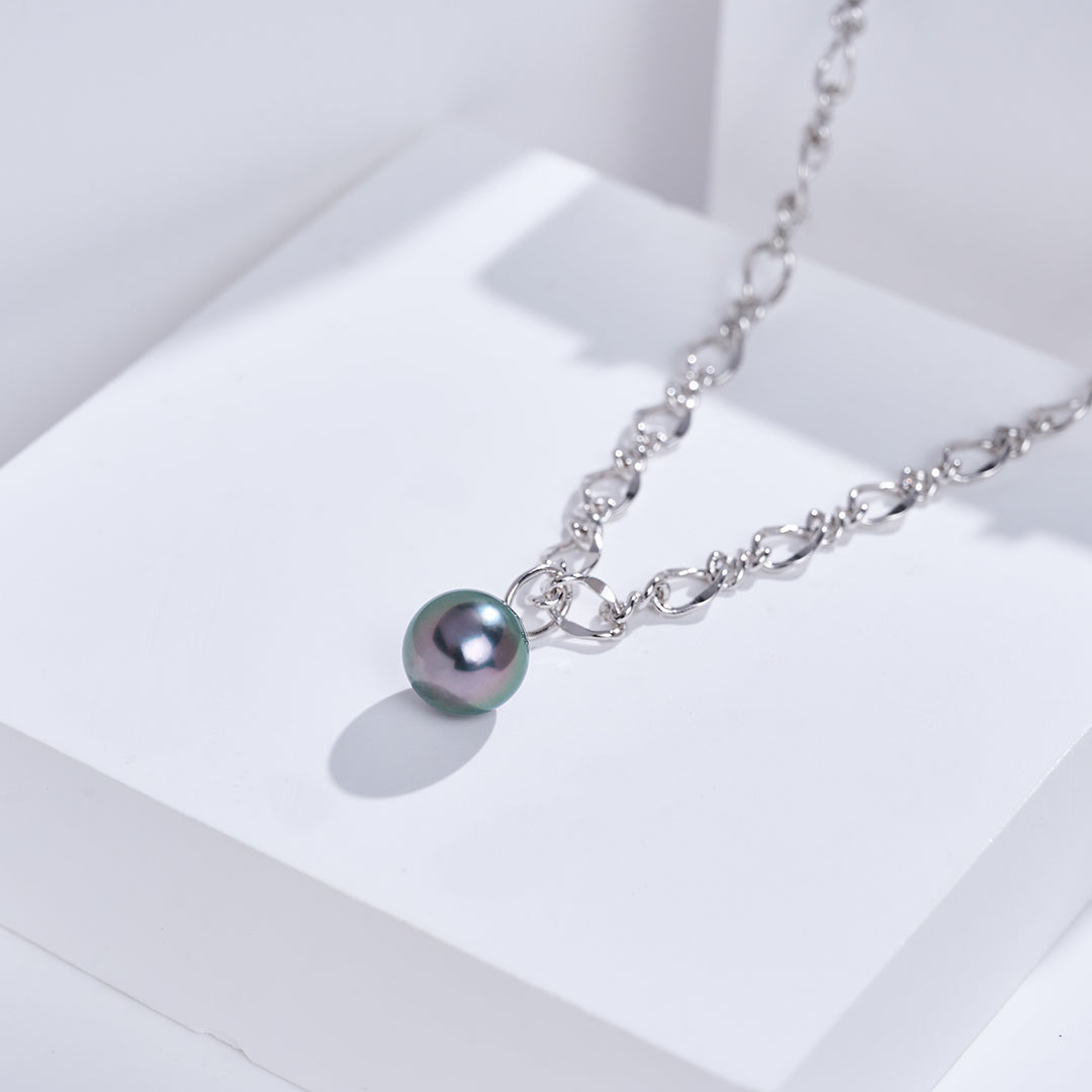 Collier de perles d'eau salée de Tahiti new-yorkais WN00383