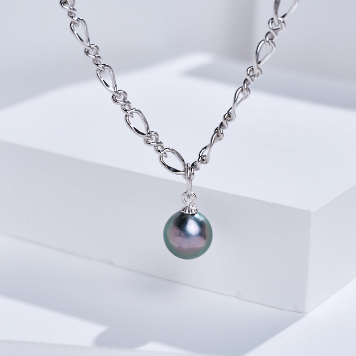 Collier de perles d'eau salée de Tahiti new-yorkais WN00383