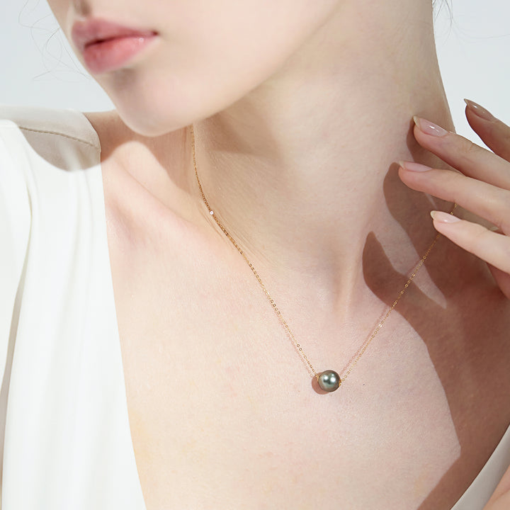 Collana di perle d'acqua dolce intercambiabili in oro massiccio 18 carati KN00044 | Possibilità