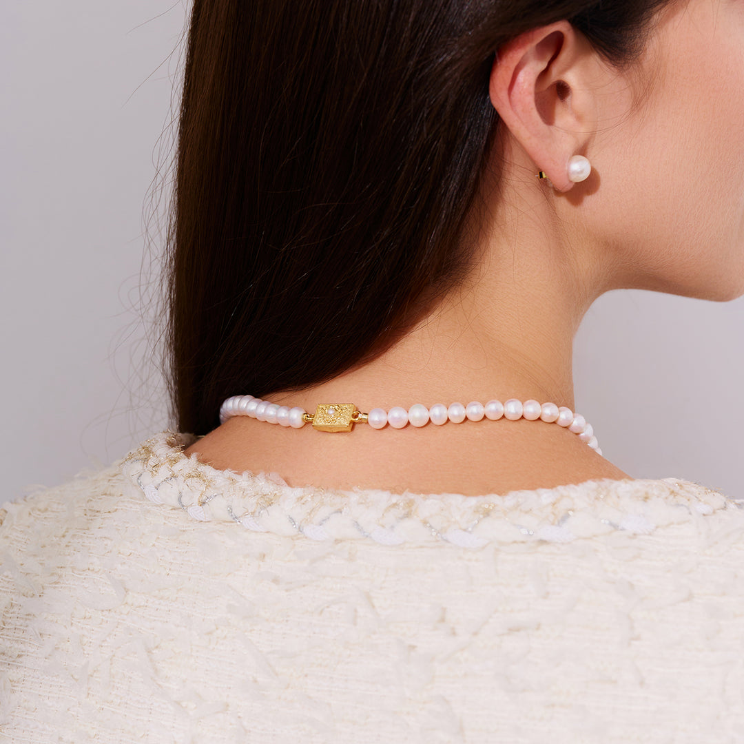 Asian Civilisations Museum Freshwater Pearl Necklace WN00397 | ACM Collection - PEARLY LUSTRE