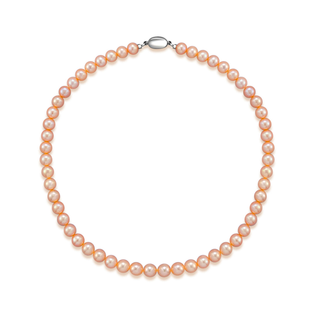 Top Grading Pink Freshwater Pearl Necklace WN00406 - PEARLY LUSTRE