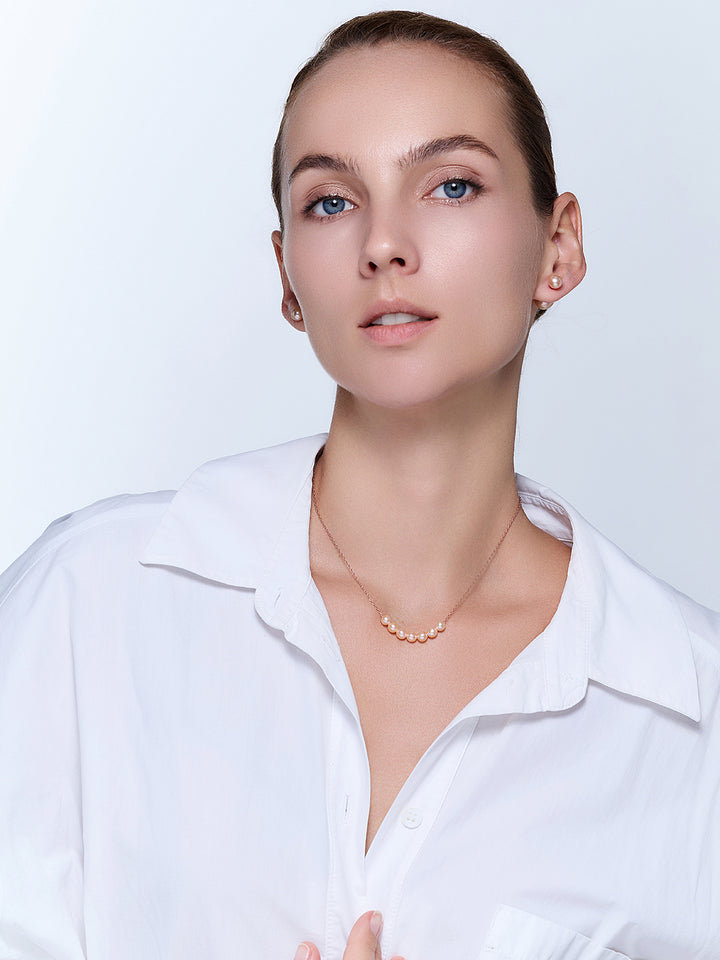 Top Lustre Freshwater Pearl Necklace WN00432 | RHYTHM