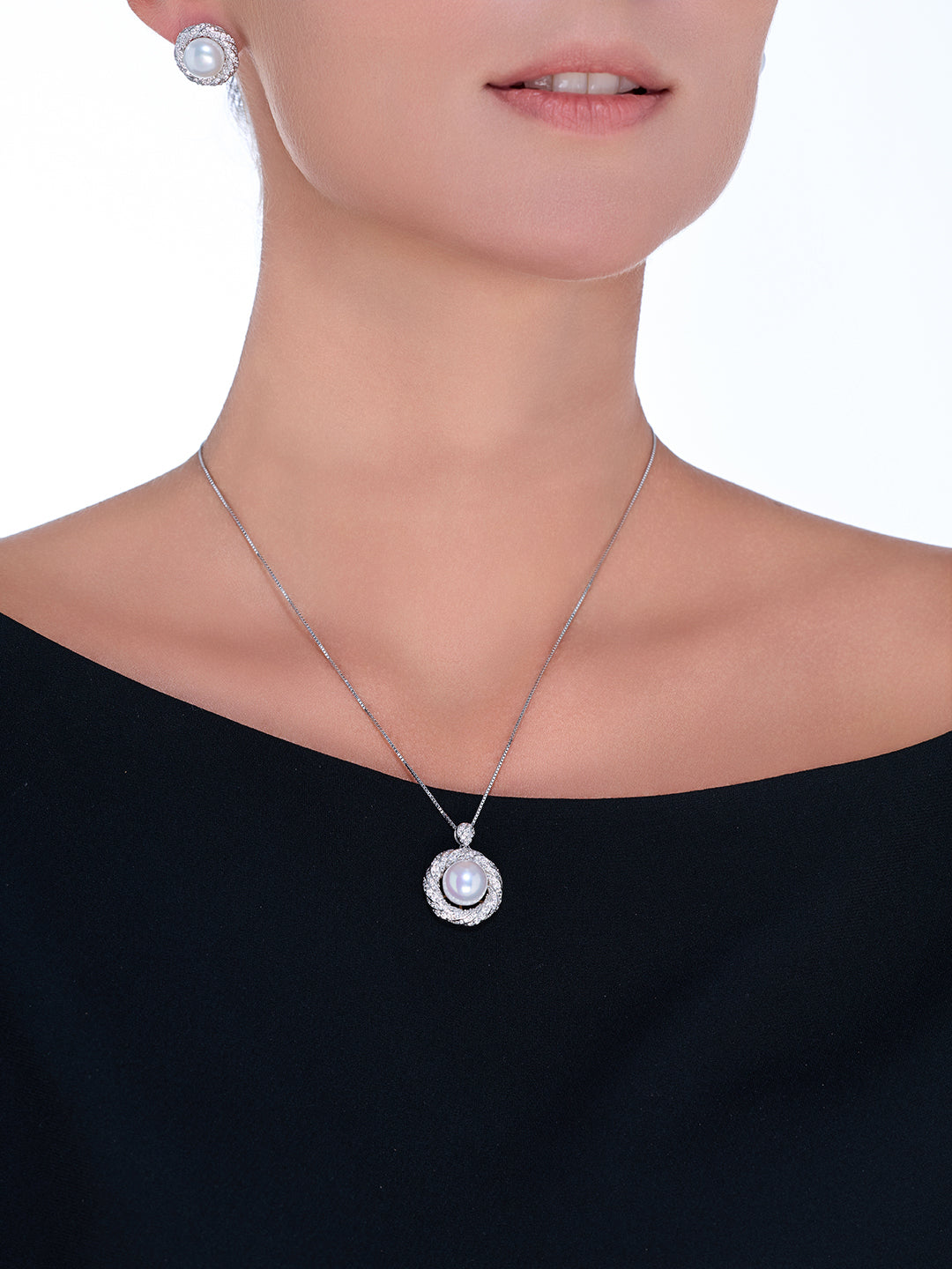 Elegante Edison Perlenkette WN00430
