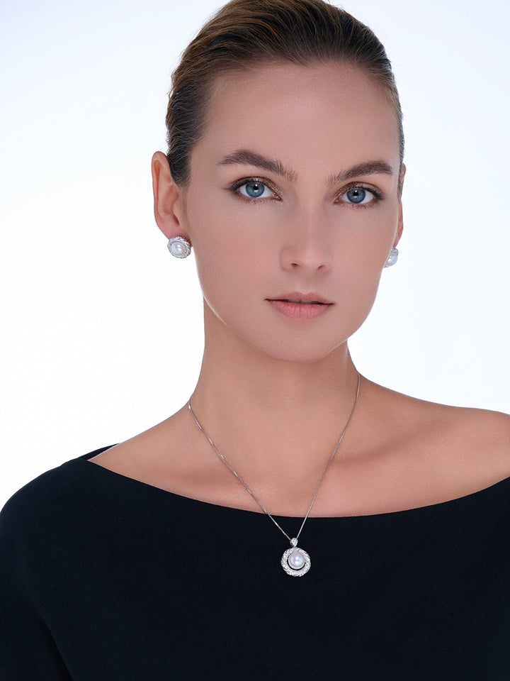 Elegante Edison Perlenkette WN00430