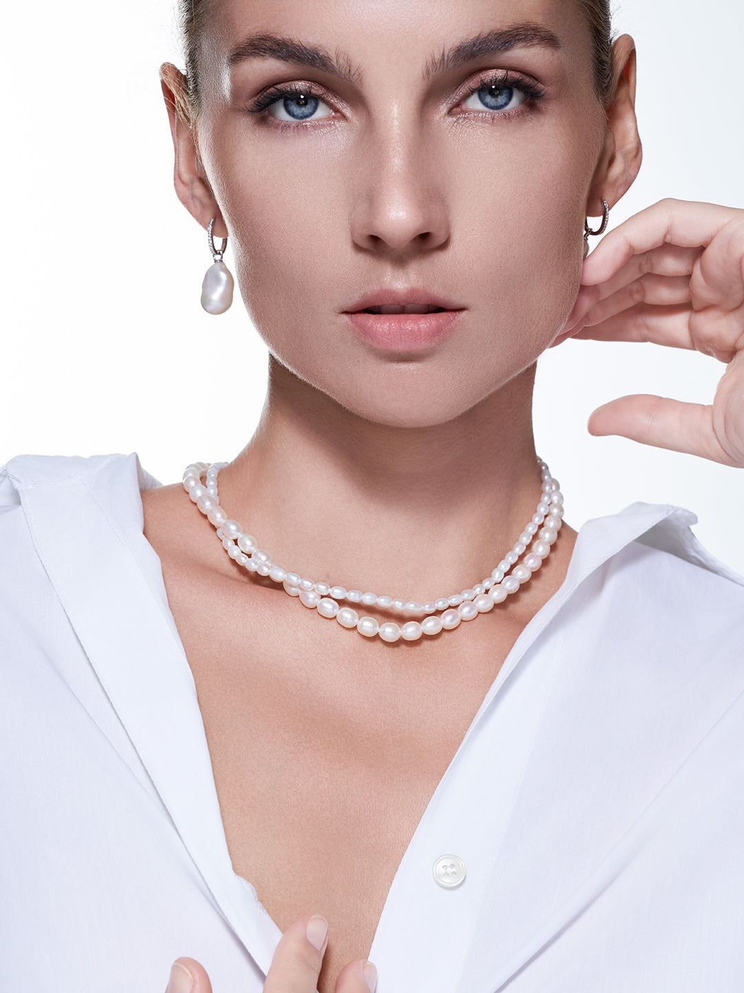 Collier de perles d'eau douce WN00431 | RHYTHM