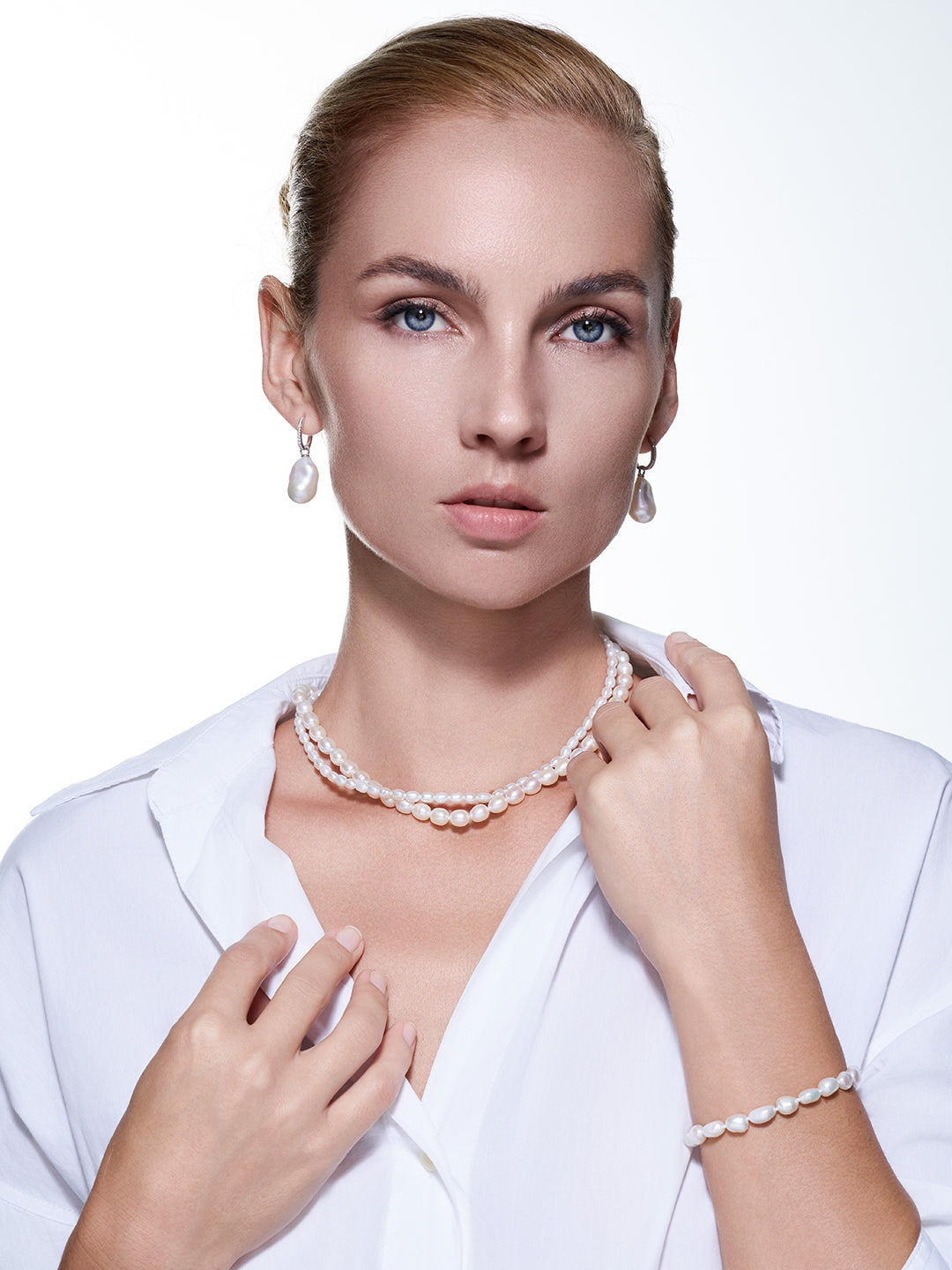 Collier de perles d'eau douce WN00431 | RHYTHM