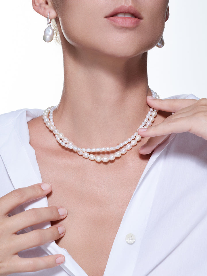 Collier de perles d'eau douce WN00431 | RHYTHM
