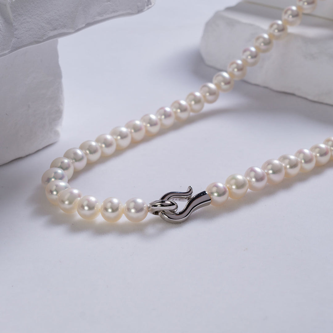 Grand Prix Season Singapore Formula One Freshwater Pearl Necklace WN00434 | New Yorker - PEARLY LUSTRE