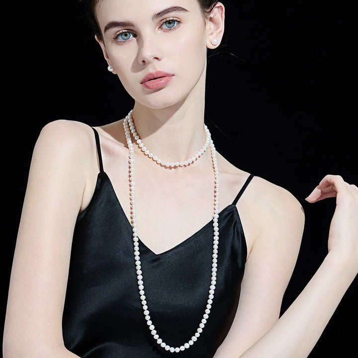 1.2 Meter Long Freshwater Pearl Necklace WN00437 - PEARLY LUSTRE