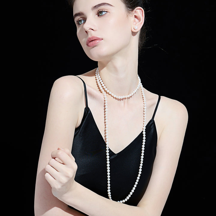 1.2 Meter Long Freshwater Pearl Necklace WN00437 - PEARLY LUSTRE