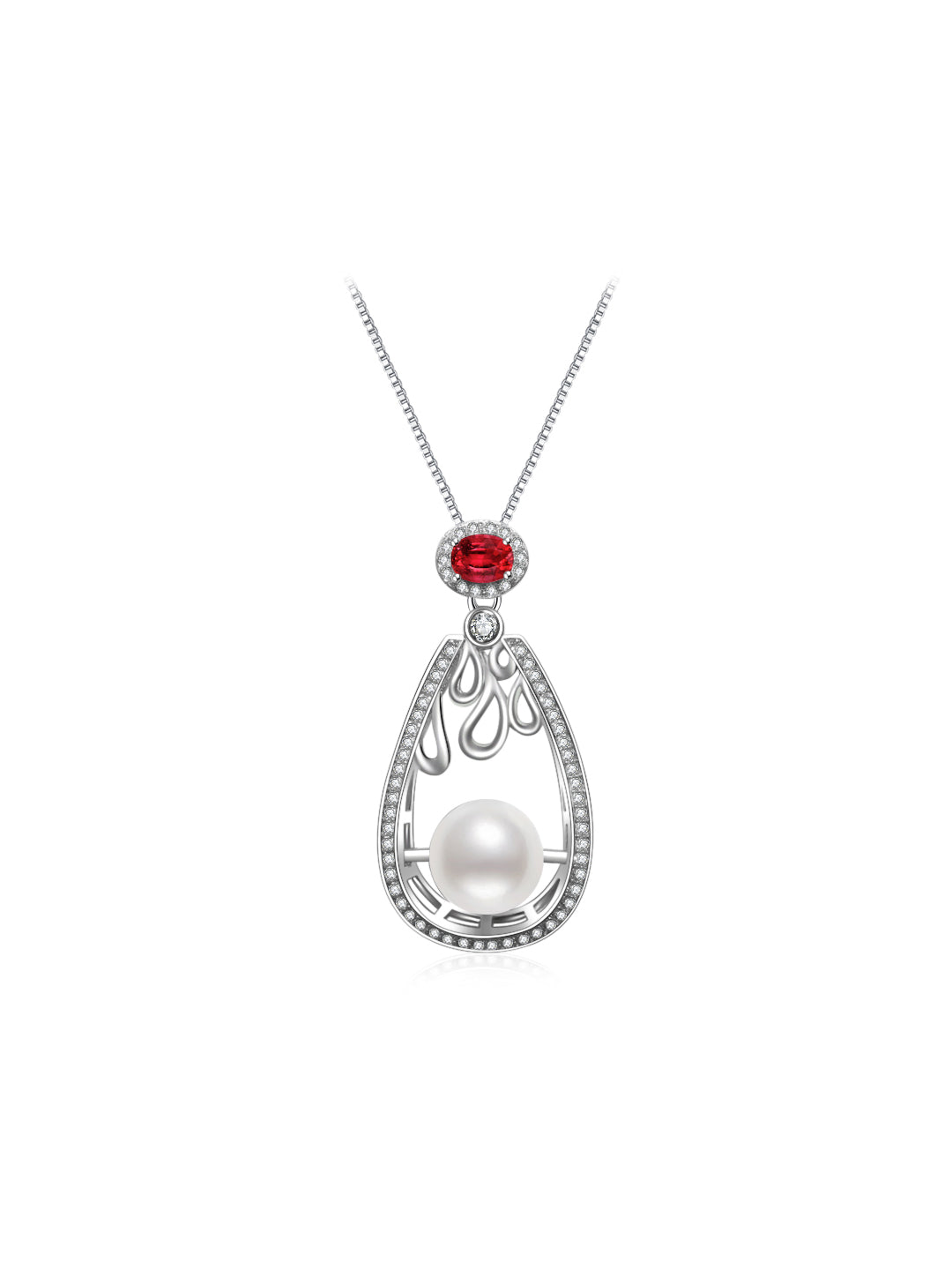 Elegante collana di perle d'acqua dolce WN00487