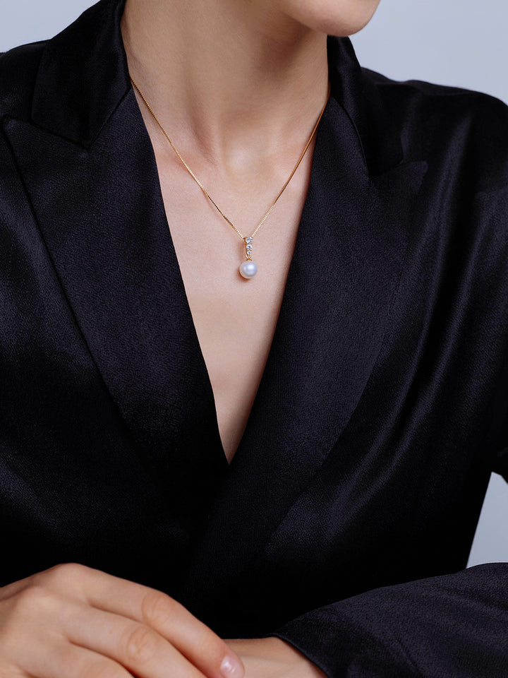 Elegante Süßwasserperlenkette WN00488
