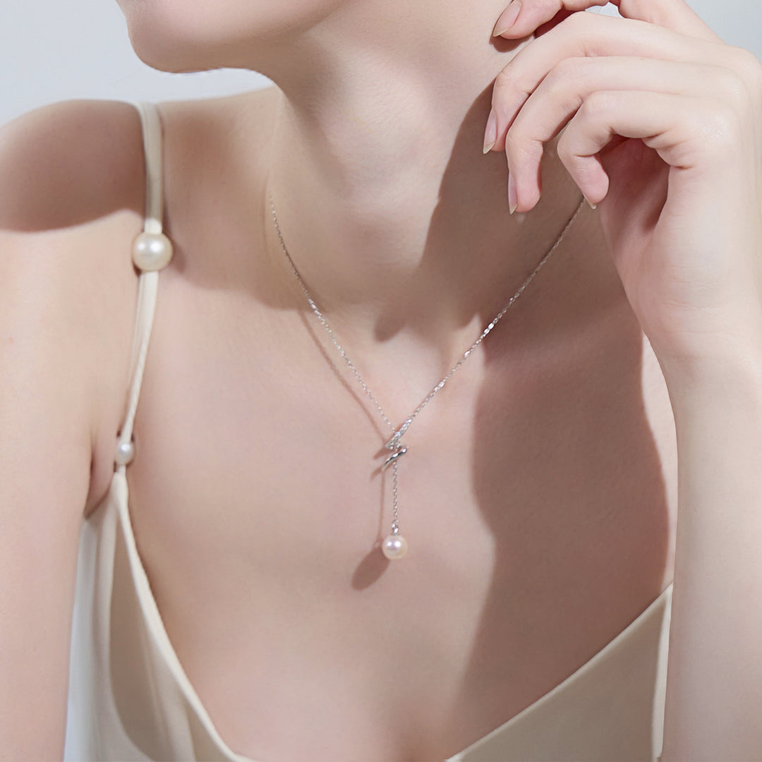 Elegant Freshwater Pearl Necklace WN00502 | S Collection - PEARLY LUSTRE