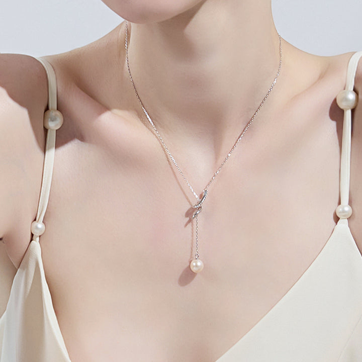 Elegant Freshwater Pearl Necklace WN00502 | S Collection - PEARLY LUSTRE
