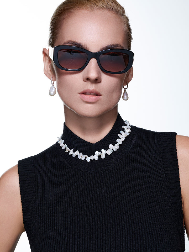 优雅白色Keshi珍珠项链 WN00506