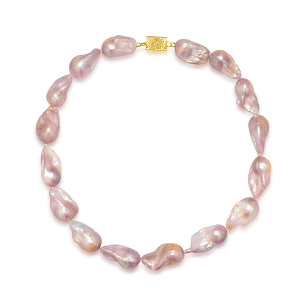 Baroque Pearl Necklace WN00507 | New Yorker - PEARLY LUSTRE