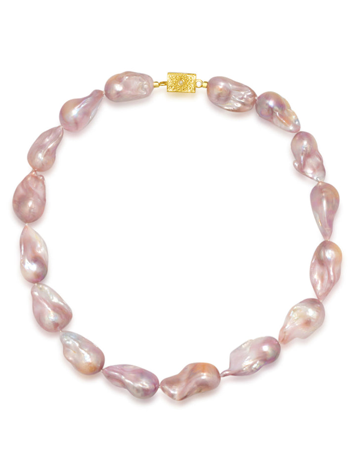 Baroque Pearl Necklace WN00507 | New Yorker