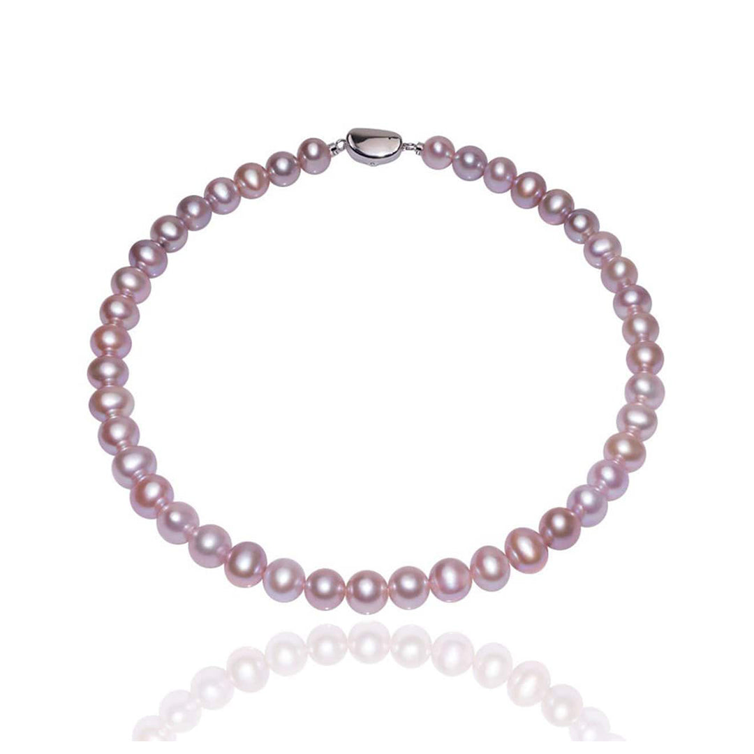 Top Grading Purple Freshwater Pearl Necklace WN00512 - PEARLY LUSTRE