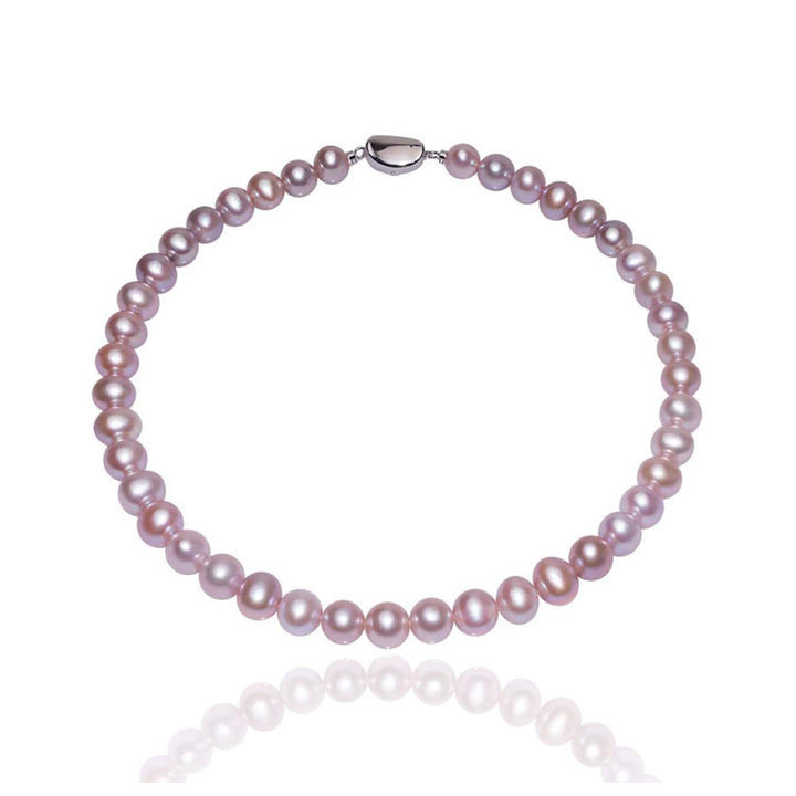Top Grade Purple Freshwater Pearl Necklace WN00512 - PEARLY LUSTRE