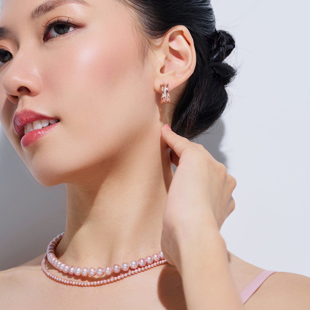 Top Grade Freshwater Pearl Earring WE00915 | MARINA BAY