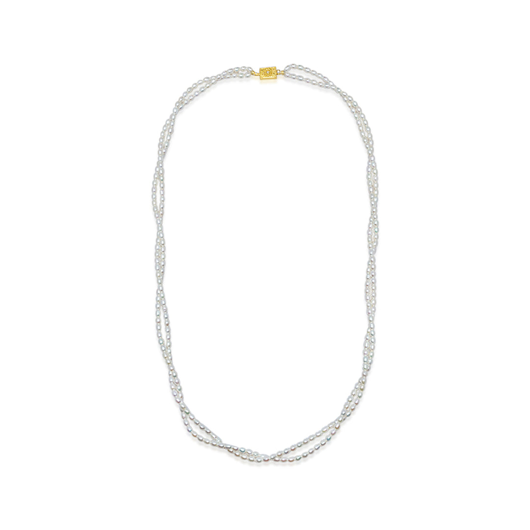 New Yorker Freshwater Pearl Necklace WN00517 - PEARLY LUSTRE