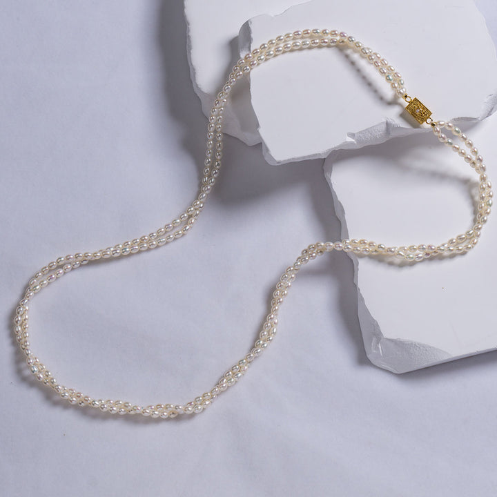 75cm Long Elegant Freshwater Pearl Necklace WN00517 - PEARLY LUSTRE