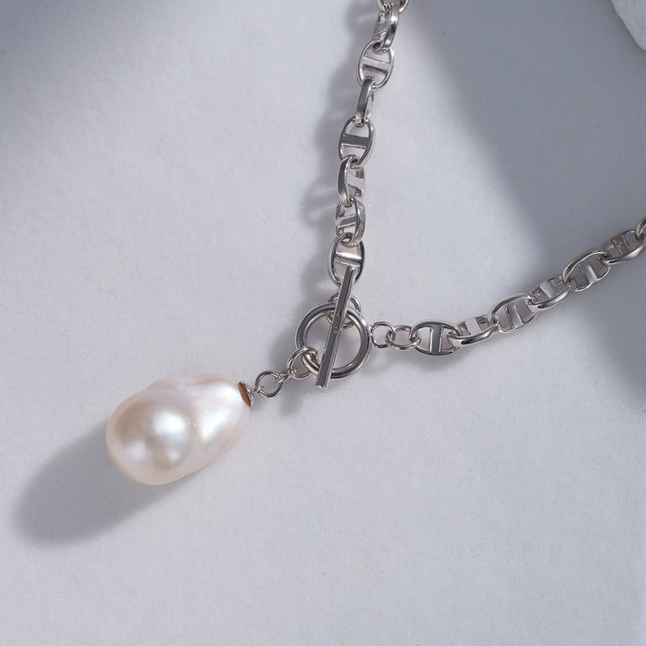 New Yorker Freshwater Pearl Necklace WN00520 - PEARLY LUSTRE