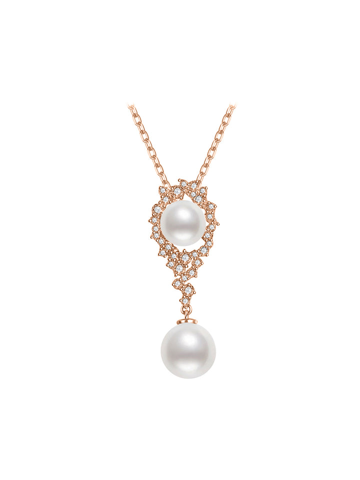 Collana di perle di grado superiore WN00527 | CELESTE