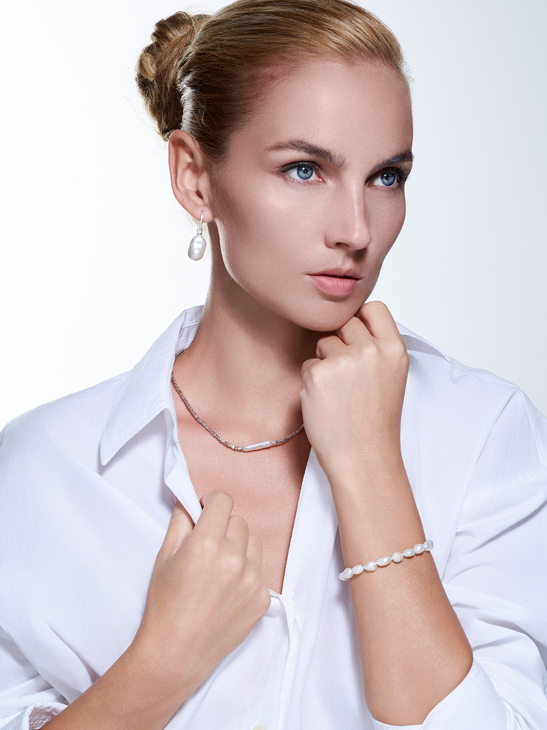 Baroque 담수 진주 목걸이 WN00533 | RHYTHM