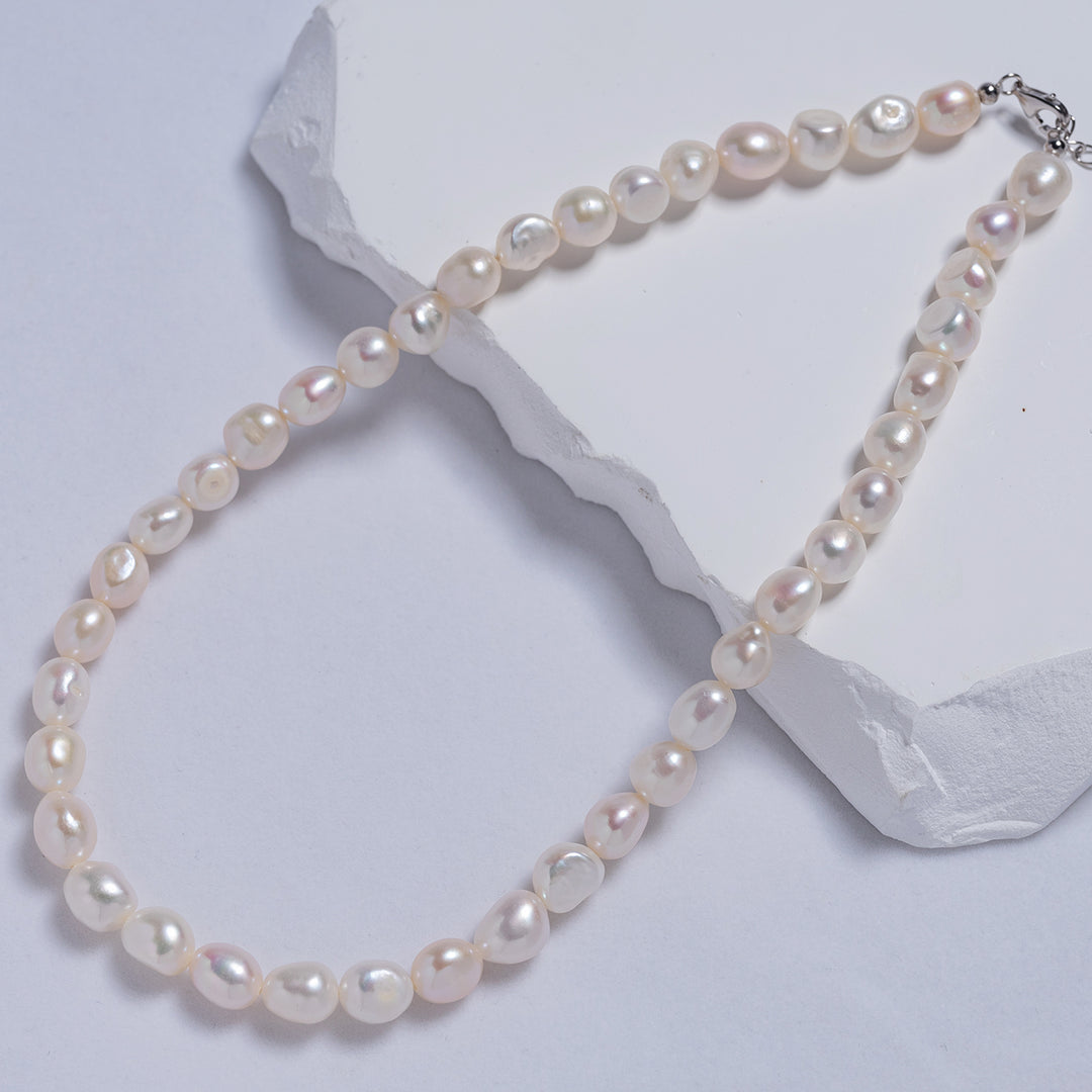 Baroque Pearl Necklace WN00536 | Rock - PEARLY LUSTRE