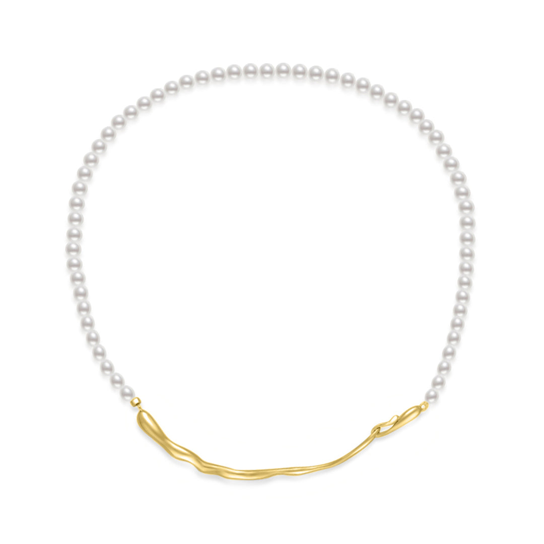 Freshwater Pearl Necklace WN00538 | FLUID - PEARLY LUSTRE