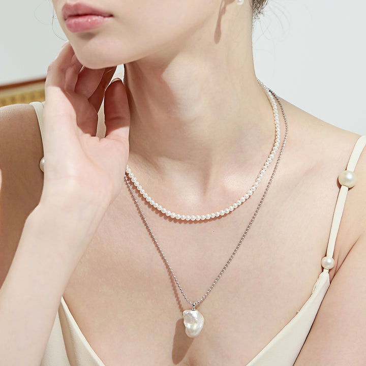 Collier de perles baroques new-yorkais WN00543