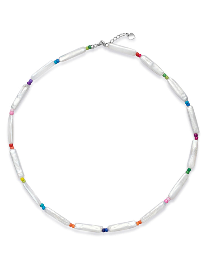 Kalung Mutiara Air Tawar Baroque WN00544 | Selamat Musim Panas