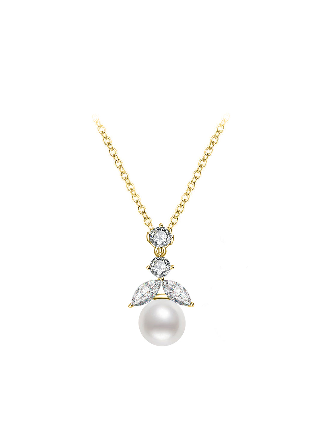 Elegante collana di perle d'acqua dolce WN00548