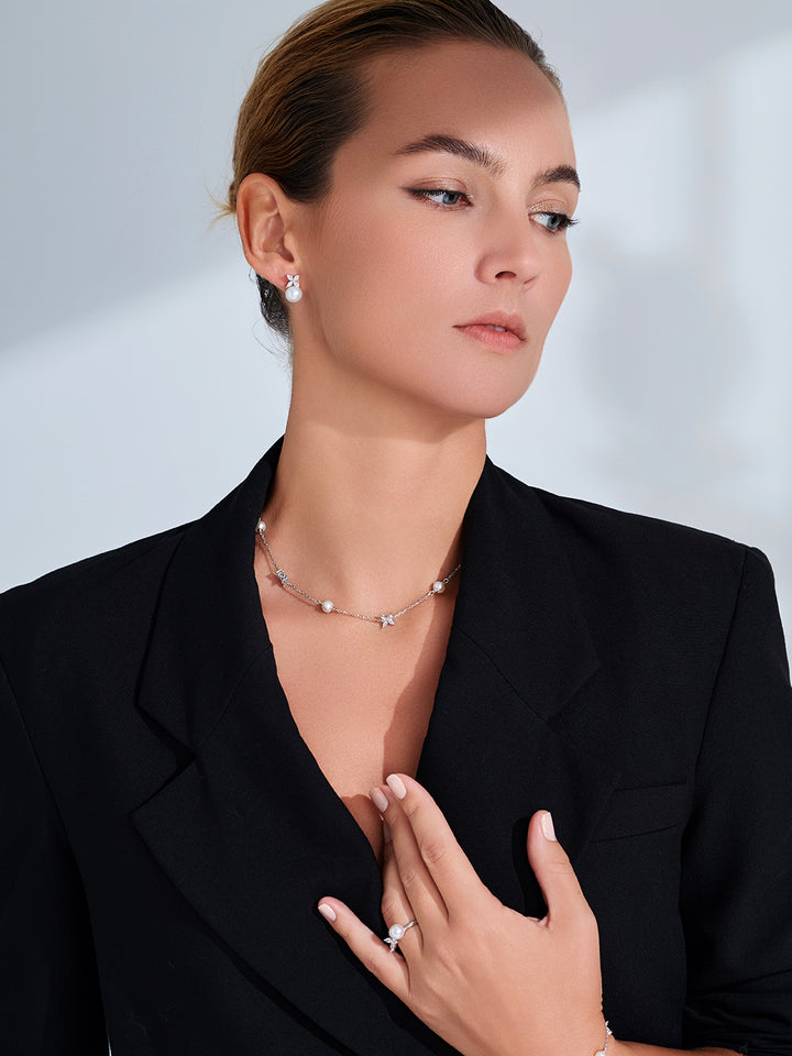 Kalung Mutiara Air Tawar Gred Atas WN00563 | EVERLEAF