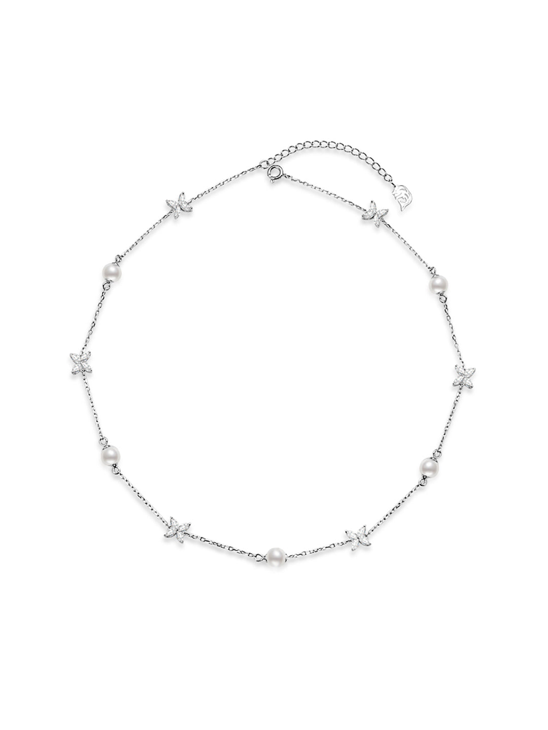 Collar de perlas de agua dulce de primera calidad WN00563 | HOJA ETERNA