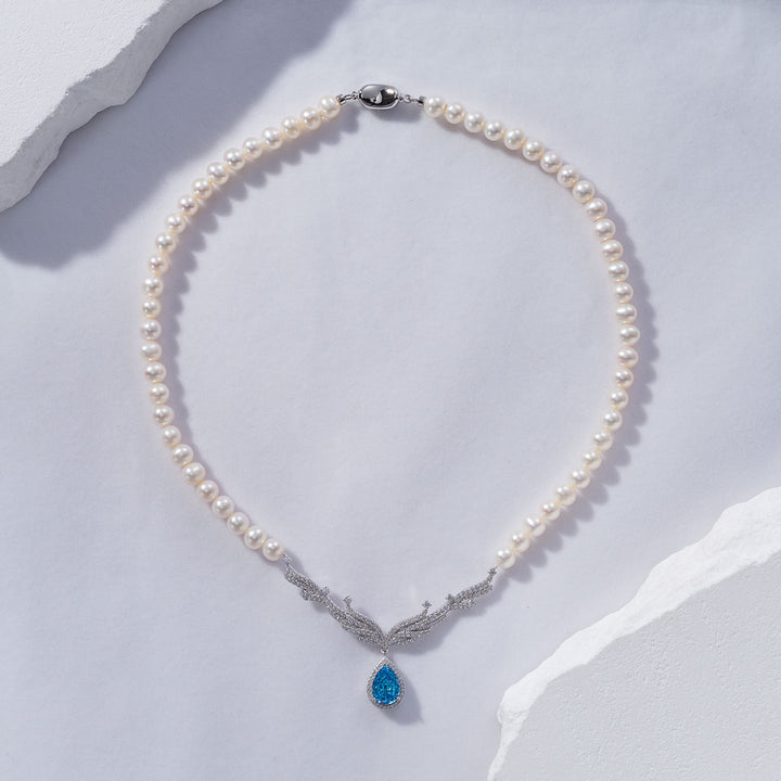 トップ光沢淡水真珠の首飾り WN00569 | オーシャンスター