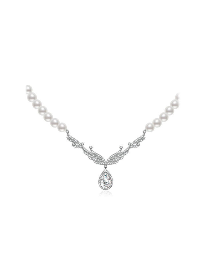 Collar de perlas de agua dulce Top Lustre WN00570 | CELESTE