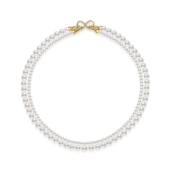Elegant Freshwater Pearl Necklace WN00582 - PEARLY LUSTRE