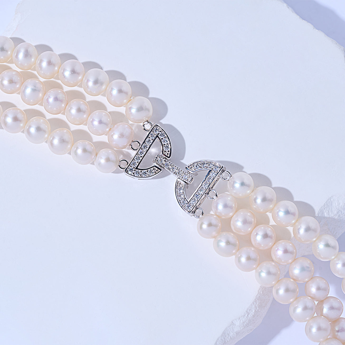 Top Lustre Freshwater Pearl Necklace WN00586 | CELESTE - PEARLY LUSTRE