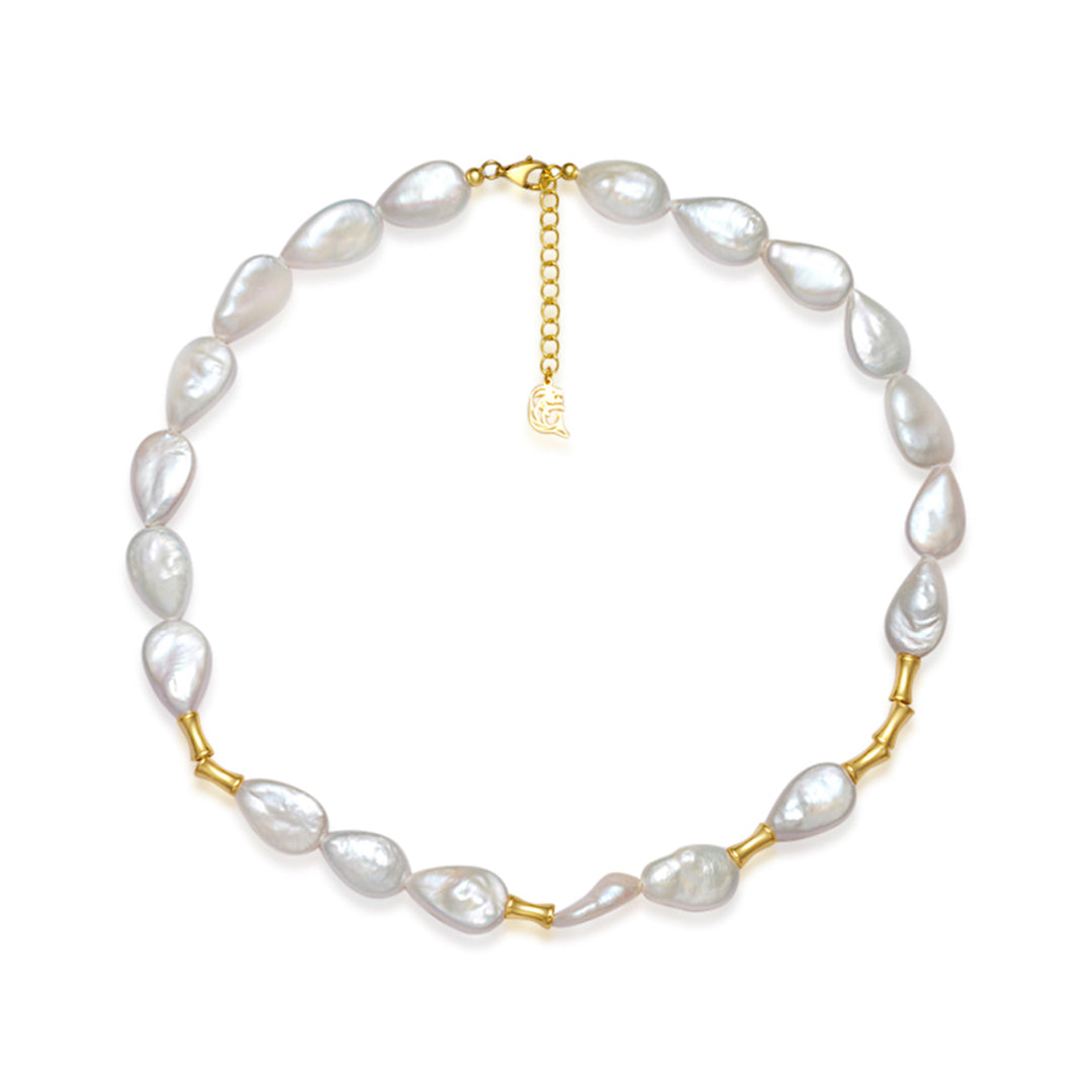 Top Lustre Freshwater Baroque Pearl Necklace WN00588 - PEARLY LUSTRE