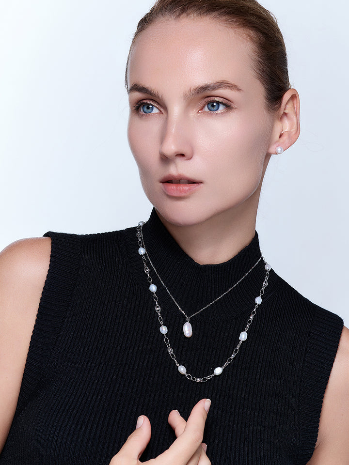 Keshi Freshwater Pearl Necklace WN00596 | RHYTHM