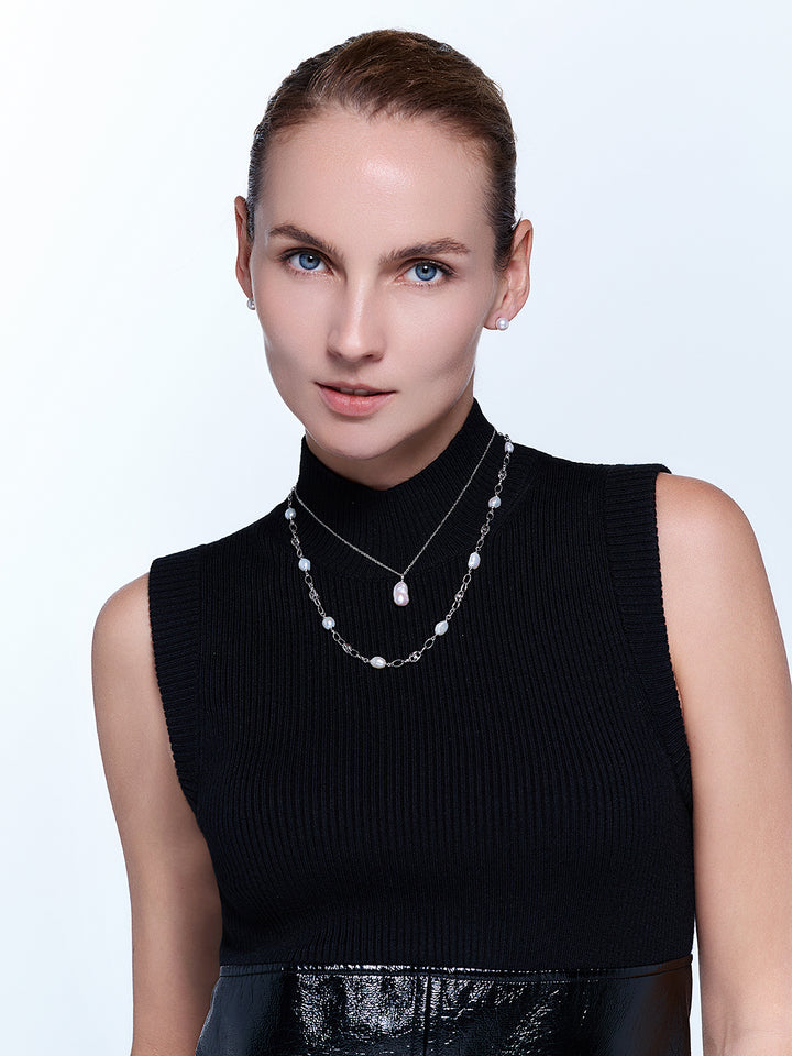 Keshi Freshwater Pearl Necklace WN00596 | RHYTHM