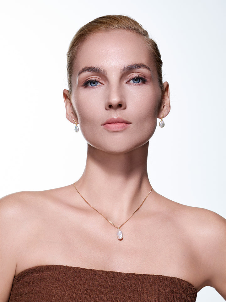 Collana con Perle d'Acqua Dolce Keshi WN00597 | RHYTHM