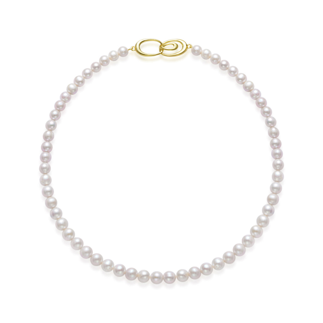 New Yorker Freshwater Pearl Necklace WN00600 - PEARLY LUSTRE