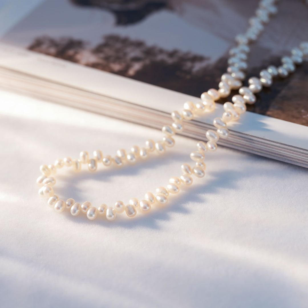 Top Lustre Freshwater Pearl Necklace WN00605 - PEARLY LUSTRE