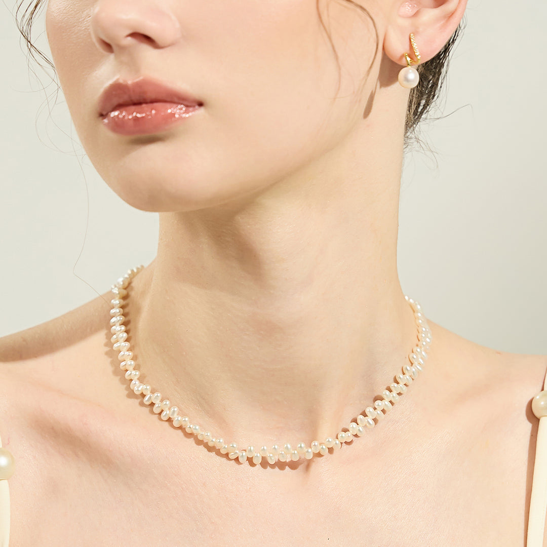 Top Lustre Freshwater Pearl Necklace WN00605 - PEARLY LUSTRE